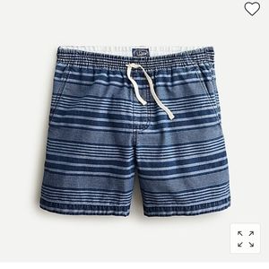 NWT J. Crew 6" dock short in indigo stripe